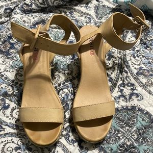 Cream Wedge Shoes